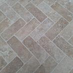 Brick Mocca travertin 20.3x7,5x1cm vloer/wandtegel, Nieuw, Ophalen of Verzenden, 10 m² of meer, Vloertegels