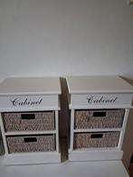 2 nachtkastjes, Ophalen, Gebruikt, Minder dan 45 cm