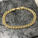 14k gouden armband massief schakel italy nieuw, Ophalen of Verzenden, Zo goed als nieuw
