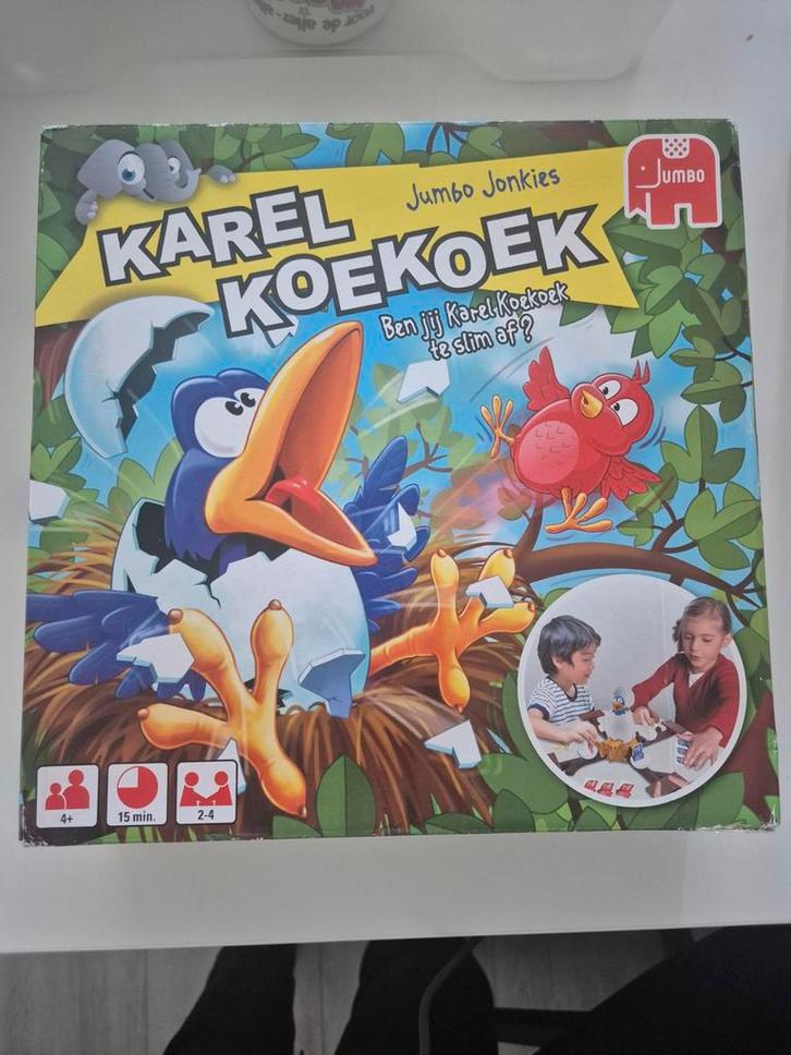 Karel Koekoek - Jumbo Jonkies Bordspel, Hobby en Vrije tijd, Gezelschapsspellen | Bordspellen, Zo goed als nieuw, Ophalen of Verzenden
