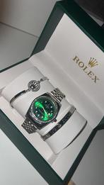 1op1 Rolex Date Just, Sieraden, Tassen en Uiterlijk, Horloges | Heren, Staal, Rolex, Verzenden, Polshorloge