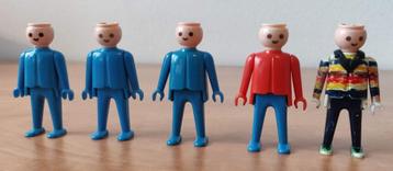 Playmobil poppetjes zonder haar (5) en 1 hoofd