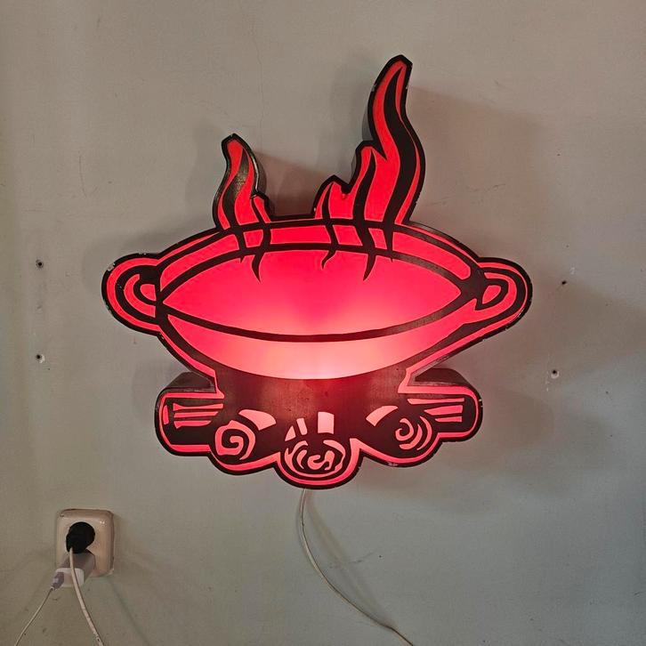 Wandlamp/ lichtbord, Huis en Inrichting, Lampen | Wandlampen, Gebruikt, Kunststof, Metaal, Ophalen