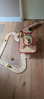 Plantoys houten garage, Ophalen of Verzenden, Zo goed als nieuw, Overige typen