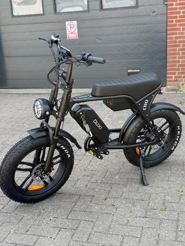 NIEUW Ouxi C80 V8 fatbike model 2025 dubbele accu factuur, Fietsen en Brommers, Brommeronderdelen | Scooters, Nieuw, Overige merken