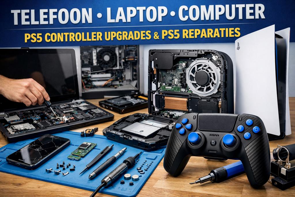 Jouw Specialist in Telefoon, Laptop & PS5 Reparaties, Ophalen of Verzenden