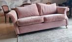 Prachtige oud rose bank, hocker en glasplaat!, Huis en Inrichting, Ophalen, 150 tot 200 cm, Driepersoons, 75 tot 100 cm