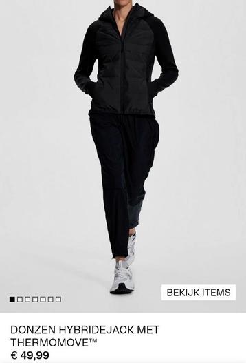 NIEUW donzen hybride met thermomove  outdoor sportjack mt XL beschikbaar voor biedingen