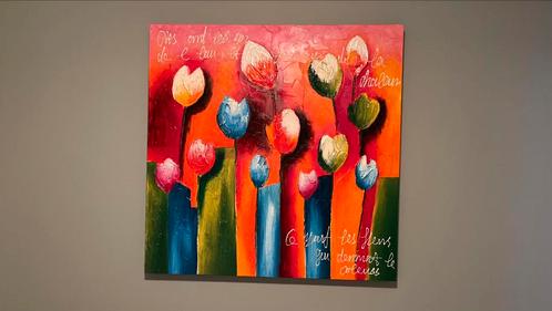 Schilderij (1m2 - 1*1m), Antiek en Kunst, Kunst | Schilderijen | Abstract, Ophalen