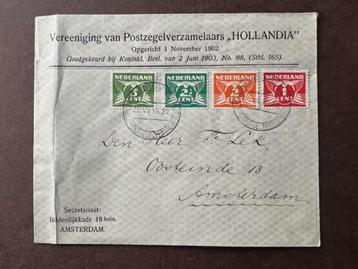 Brief Vereniging van verzamelaars Hollandia Amsterdam 1927 beschikbaar voor biedingen