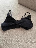 Zwarte kanten BH maat M met nieuwe slip maat S, Ophalen of Verzenden, Zwart, BH
