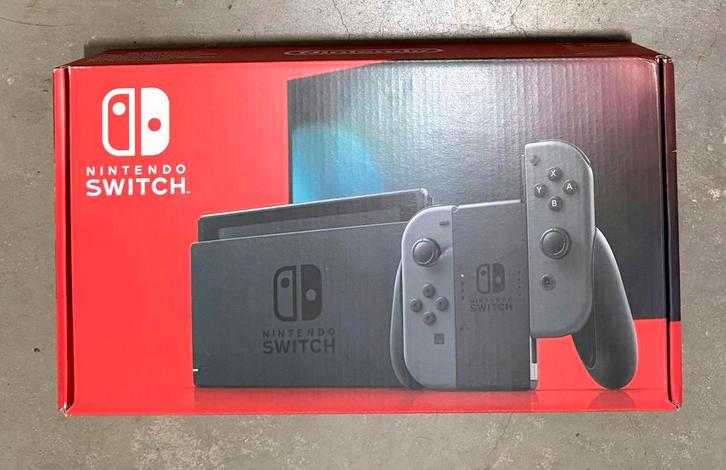 Nintendo Switch Console - Grijs, Spelcomputers en Games, Spelcomputers | Nintendo Switch, Gebruikt, Switch Original, Met 1 controller