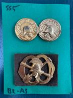 KL set emblemen Pioniers, Ophalen of Verzenden, Landmacht, Nederland, Embleem of Badge