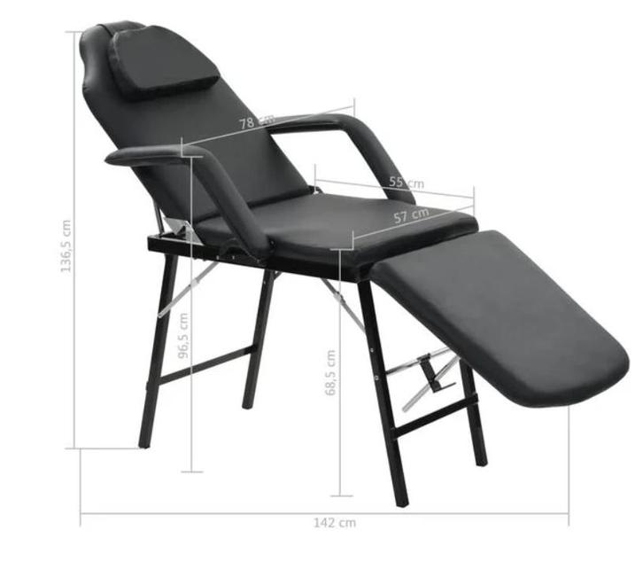 Behandelstoel zwart verstelbaar/inklapbaar, Sport en Fitness, Massageproducten, Nieuw, Massagestoel of Kussen, Ophalen