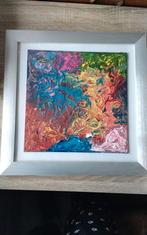 Abstract schilderij ingelijst, Ophalen of Verzenden