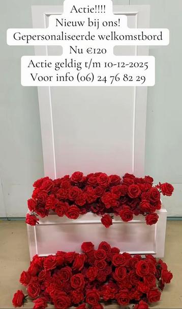 Welkomstborden voor verhuur beschikbaar voor biedingen