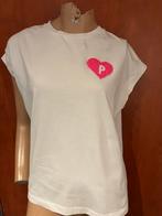 Prinsess goes Hollywood shirt kralen origineel zgan, Maat 38/40 (M), G, Wit, G