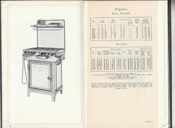 Davis Cookers Radiation fornuizen catalogus  beschikbaar voor biedingen