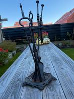 Antiek Haardstel met Standaard, Huis en Inrichting, Ophalen, Gebruikt, Vrijstaande haard, Houthaard