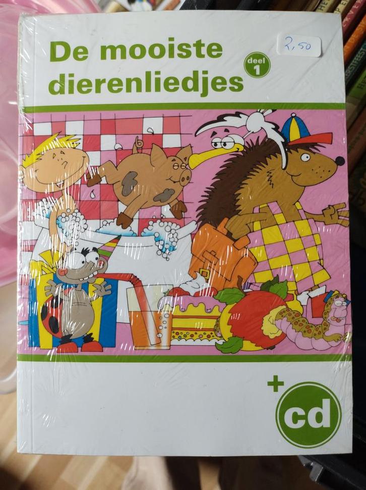 De mooiste dierenliedjes. Boekje met CD. Nieuw, in folie!!, Cd's en Dvd's, Cd's | Kinderen en Jeugd, Nieuw in verpakking, Muziek