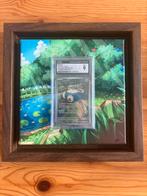Snorlax 151 Promo Pokemonkaart CGC 9 with special frame, Ophalen, Zo goed als nieuw, Losse kaart, Foil