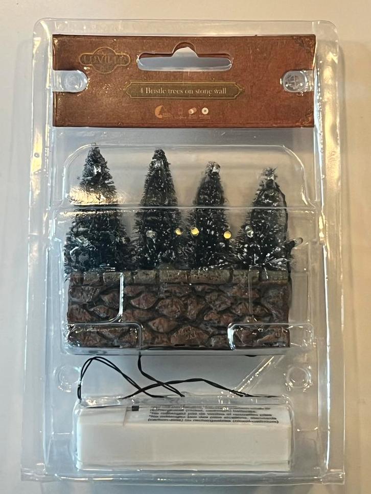 Luville - 4 Bristle Trees on stone wall, Huis en Inrichting, Woonaccessoires | Kandelaars en Kaarsen, Nieuw, Minder dan 25 cm
