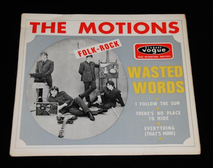THE MOTIONS (EP) wasted words (nederbeat) 1966, Cd's en Dvd's, Vinyl Singles, Gebruikt, EP, Rock en Metal, 7 inch, Verzenden
