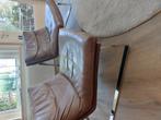 Conform shabby design fauteuil, Ophalen, Eenpersoons, Leer, Zo goed als nieuw
