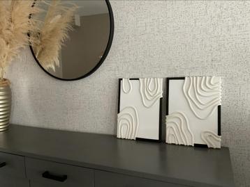 Mooie wanddecoratie(2st. 30x40cm)Samen 15€ beschikbaar voor biedingen