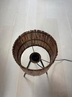 Rieten lamp, Huis en Inrichting, Lampen | Lampenkappen, Ophalen, Zo goed als nieuw, Rond