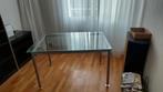2 zeer mooie designtafels, chroom, gehard glas, Ophalen, 75 cm of meer, 60 cm of meer, Rechthoekig
