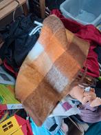 Geruite sjaal in bruin en oranje, Overige materialen, Bruin, Nieuw, Ophalen of Verzenden