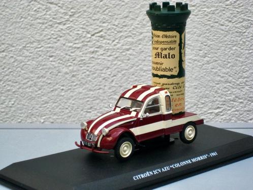 Citroen 2CV AZU Pick-up 1961 Reclamezuil Morris Altaya 1:43, Hobby en Vrije tijd, Modelauto's | 1:43, Nieuw, Auto, Overige merken