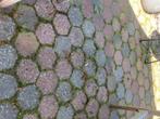 6 hoekige tuintegel 20x20 afmeting, Tuin en Terras, Tegels en Klinkers, Ophalen, Gebruikt, Terrastegels, Natuursteen