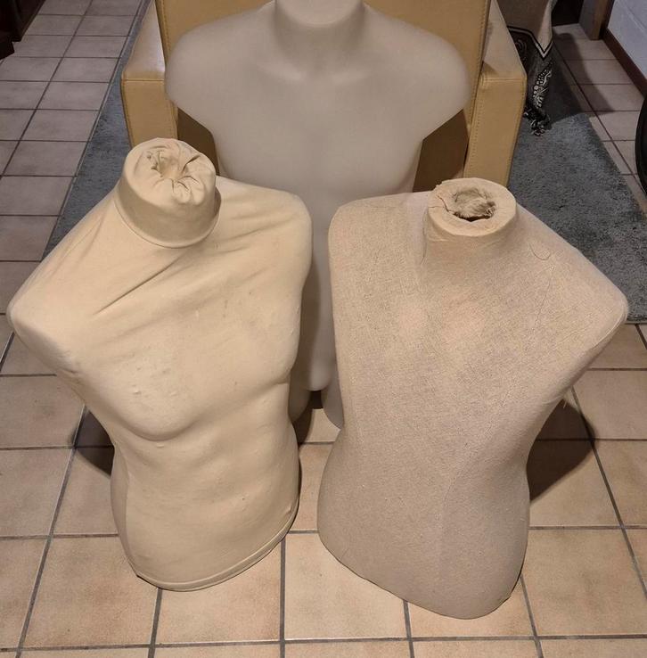 3 x HEREN BUSTE / PASPOP VOOR DUITSE / US WO1/ WO2 UNIFORMEN, Verzamelen, Militaria | Tweede Wereldoorlog, Amerika, Ophalen of Verzenden