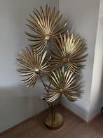 Goudkleurige bloemenlamp, Huis en Inrichting, Ophalen, Zo goed als nieuw, Metaal
