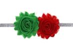 Nieuw baby kerst haarband rood groen zilver strik feest, Kinderen en Baby's, Ophalen of Verzenden, Nieuw, Maat 56, Meisje