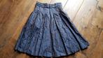 Blauw bruine gebloemde rok, maat S, Kleding | Dames, Rokken, Blauw, Ophalen of Verzenden, Knielengte, Maat 36 (S)