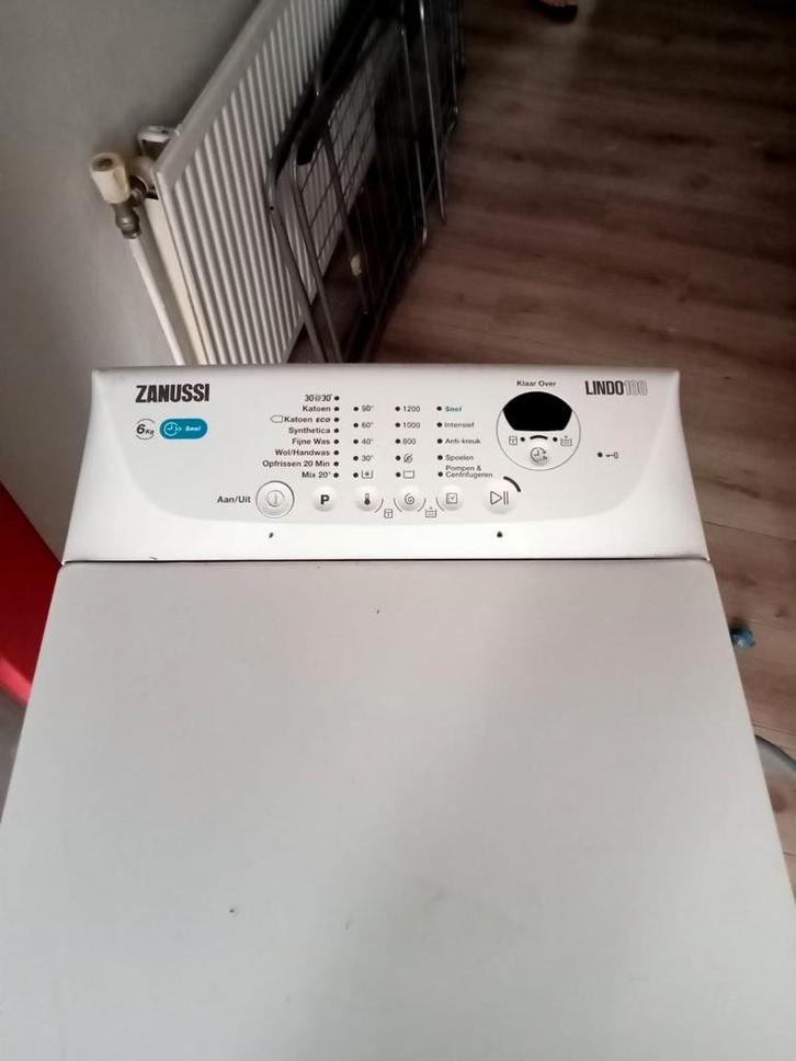 Zanussi Lindo100 Bovenlader - 6kg, Witgoed en Apparatuur, Wasmachines, Zo goed als nieuw, Bovenlader, 6 tot 8 kg, Minder dan 85 cm