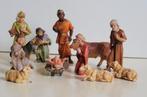 Kerstbeeldjes kunststof brocante, Antiek en Kunst, Ophalen of Verzenden