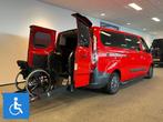Ford Transit Custom L2H1 Rolstoelbus 5+1, Auto's, Bestelauto's, Gebruikt, Zwart, 4 cilinders, Ford