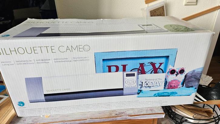 Silhouette Cameo Snijmachine + Vinyl, Hobby en Vrije tijd, Scrapbooking, Gebruikt, Slicemachine of Snijmachine, Overige merken