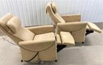2 Fitform relaxfauteuils met sta-op functie Maat S en Maat M, Huis en Inrichting, Fauteuils, Ophalen, Minder dan 75 cm, Zo goed als nieuw