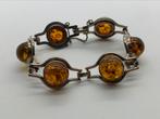S976 Prachtige zilberem Fischland armband barnsteen, Ophalen of Verzenden, Zilver, Armband, Met edelsteen