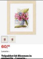 BORDUURPAKKET LANARTE MARJOLEIN BASTIN FLOWERS IN A BUCKET, Verzenden, Nieuw, Handborduren, Borduurpakket