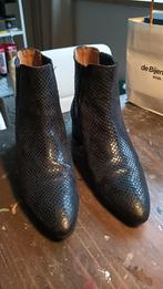 Leren enkelaarsjes met slangenprint van Yaya., Ophalen of Verzenden, Zo goed als nieuw, Blauw, Lage of Enkellaarzen