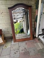 Grote Brocante houten spiegel, Ophalen of Verzenden, Rechthoekig