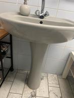vintage wastafel lavabo - zuil - wc - bidet 70er, Doe-het-zelf en Verbouw, Sanitair, Ophalen, Gebruikt, Glas, Toilet