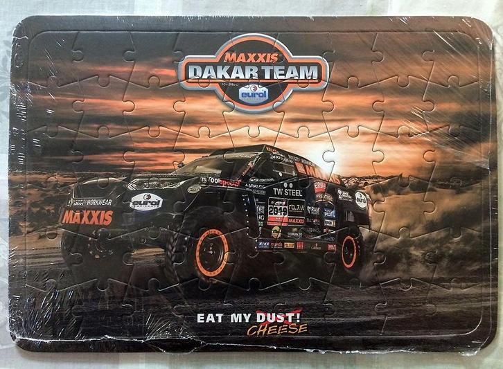 Puzzel Dakar Rally Team Maxxis Eurol - Tim en Tom Coronel, Verzamelen, Automerken, Motoren en Formule 1, Nieuw, Auto's, Ophalen of Verzenden