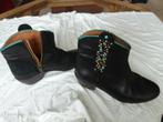 Cinderella leren enkellaarsjes maat 40, Ophalen of Verzenden, Zo goed als nieuw, Zwart